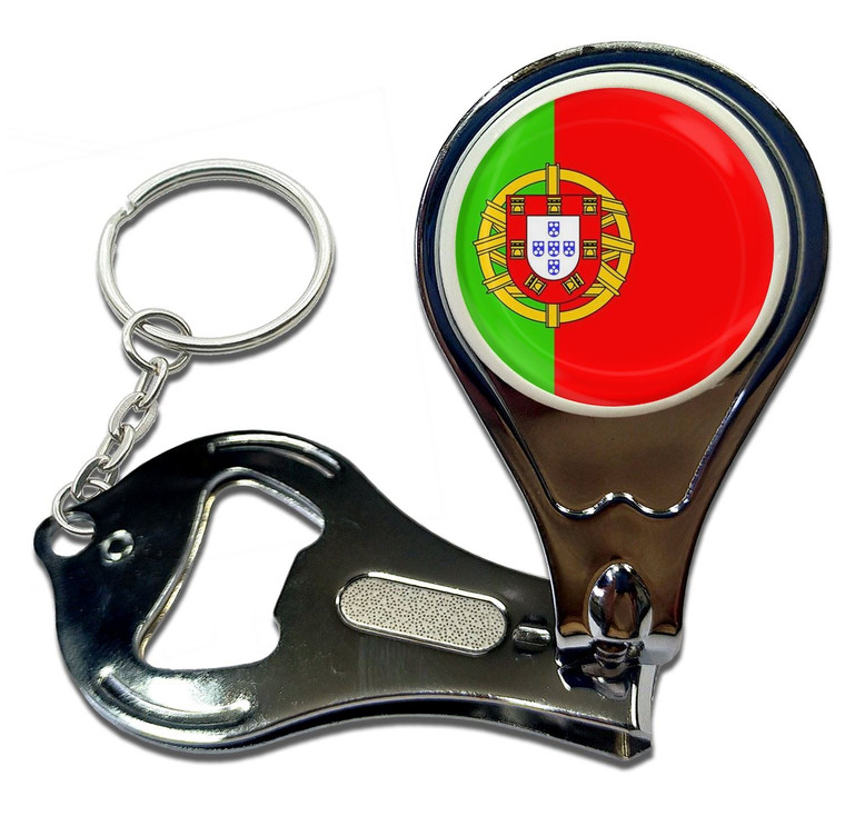 Portugal Flag - Nail Clipper Bottle Opener