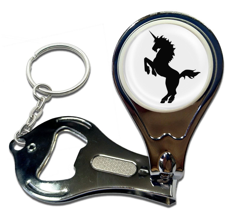Unicorn Silhouette - Nail Clipper Bottle Opener