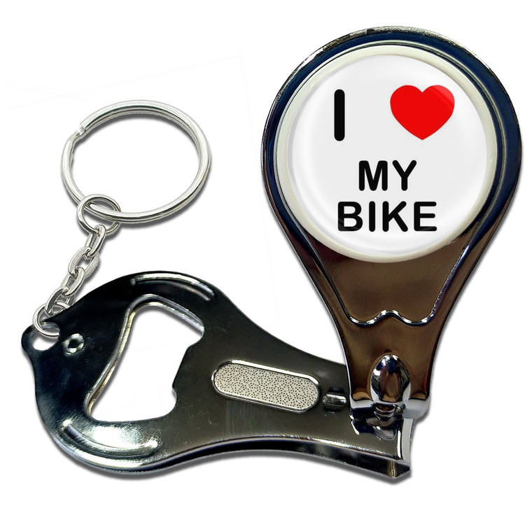 I Love My Bike - Nail Clipper Bottle Opener
