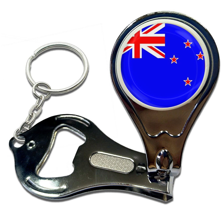 New Zealand Flag - Nail Clipper Bottle Opener
