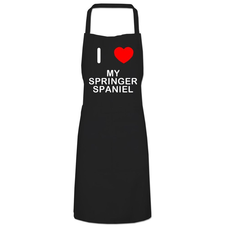 I Love My Springer Spaniel - Apron