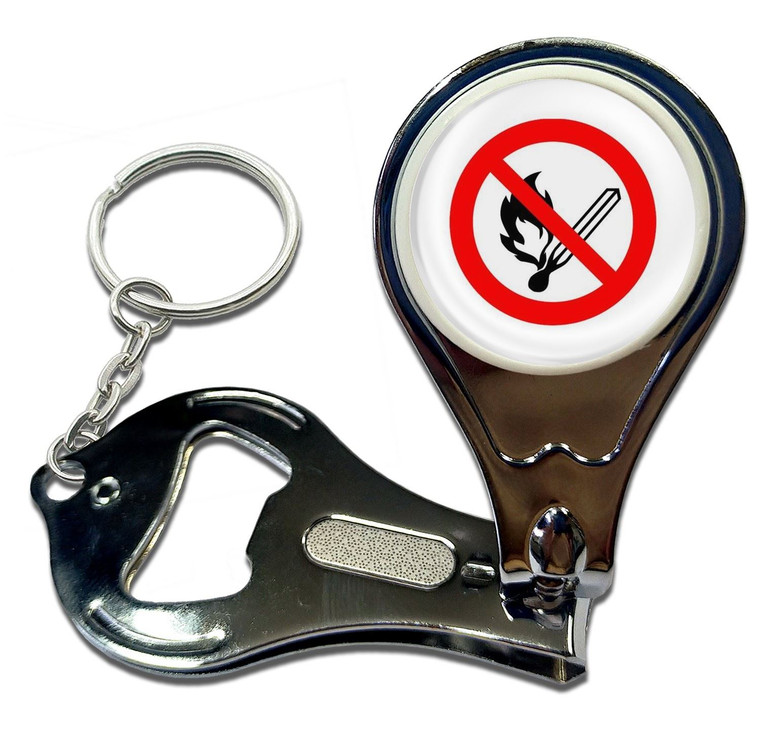 No Naked Flames - Nail Clipper Bottle Opener