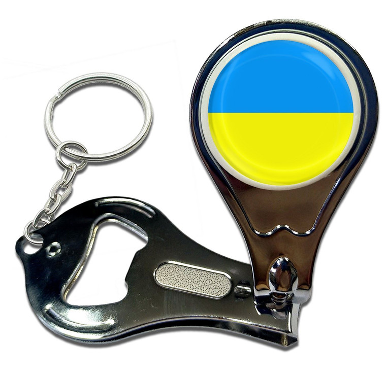 Ukraine Flag - Nail Clipper Bottle Opener