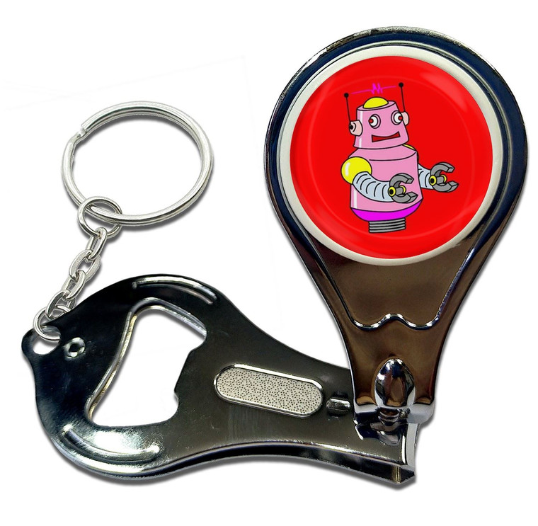 Red Girl Robot - Nail Clipper Bottle Opener