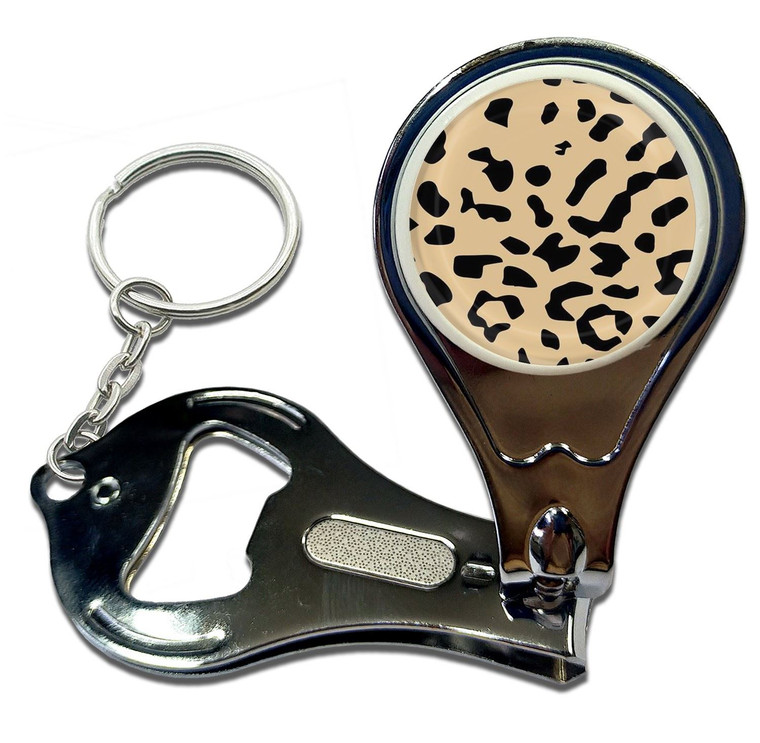 Leopard Print - Nail Clipper Bottle Opener