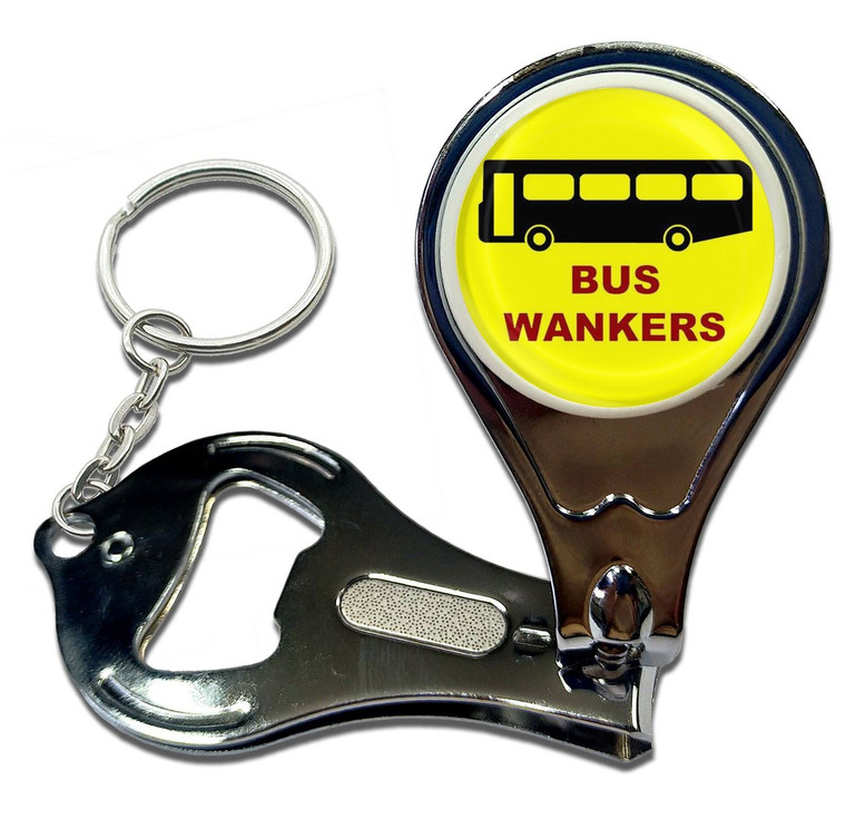 Bus Wankers - Nail Clipper Bottle Opener