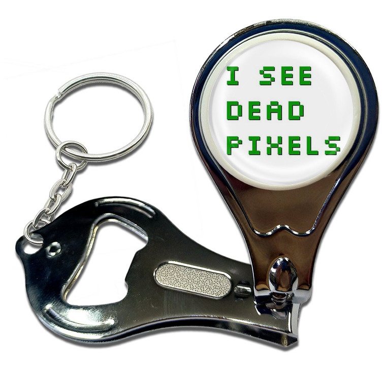I See Dead Pixels - Nail Clipper Bottle Opener