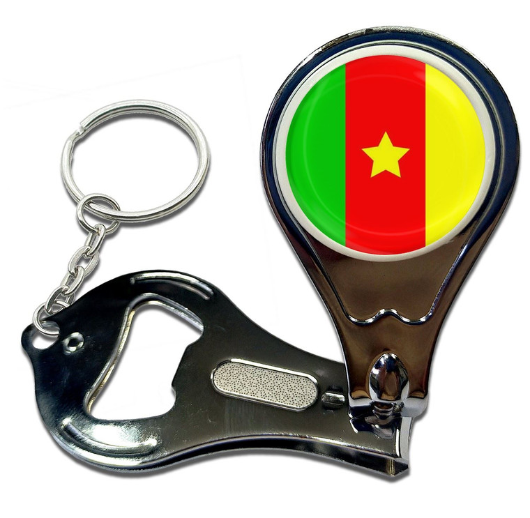 Cameroon Flag - Nail Clipper Bottle Opener
