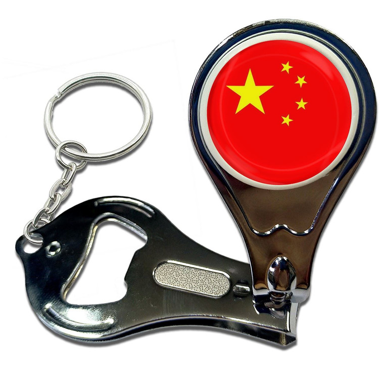 China Flag - Nail Clipper Bottle Opener