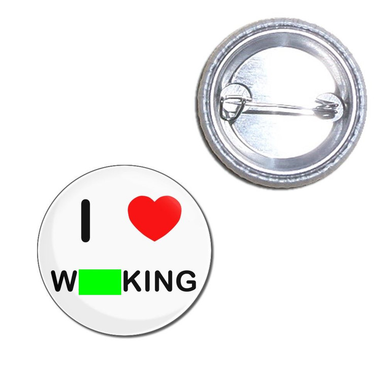 I Love Wanking - Button Badge