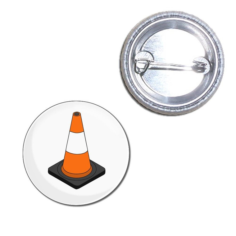 Traffic Cone - Button Badge