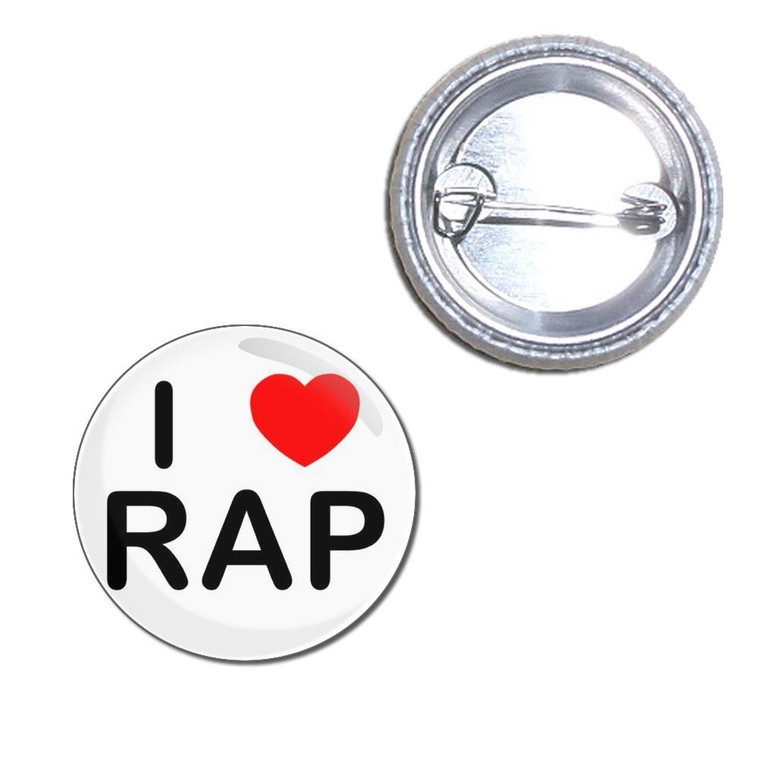 I love Rap - Button Badge