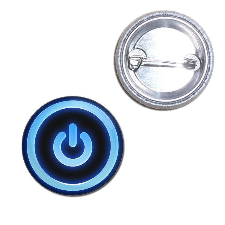 Power On/Off - Button Badge