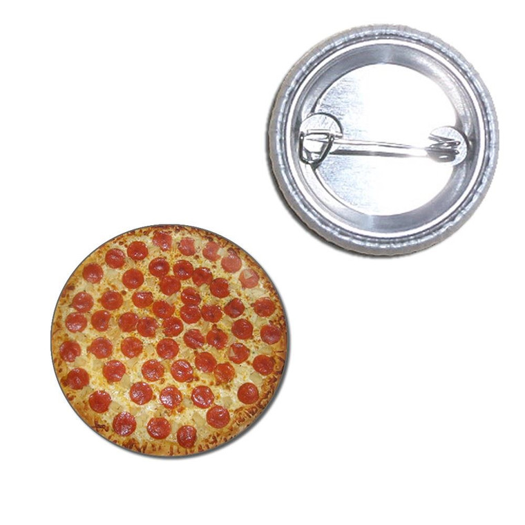 Pepperoni Pizza - Button Badge
