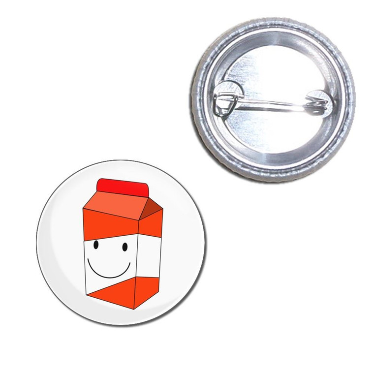 Orange Juice Carton - Button Badge