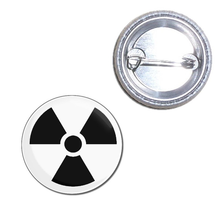 Black Nuclear Symbol - Button Badge