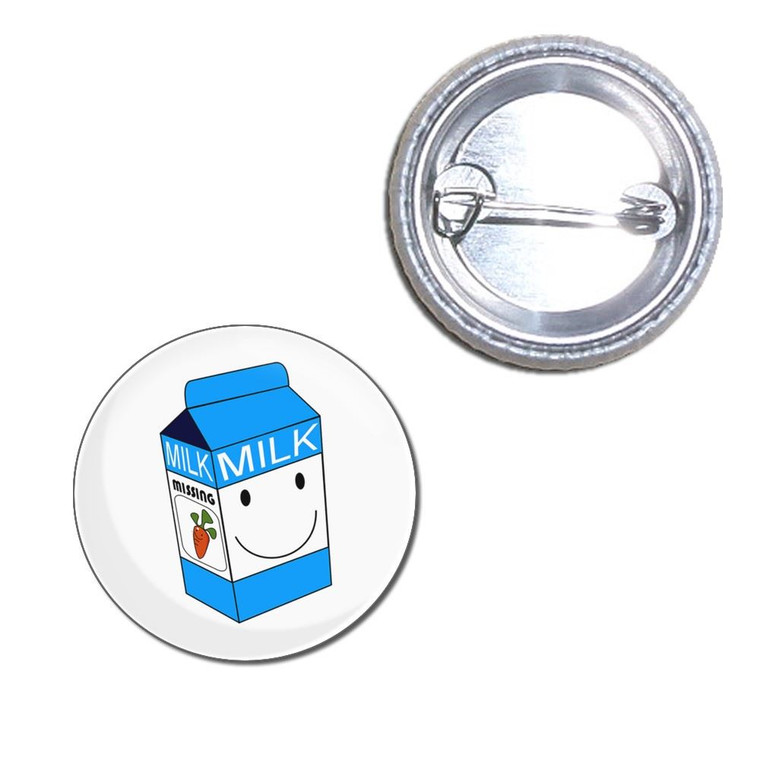 Milk Carton - Button Badge