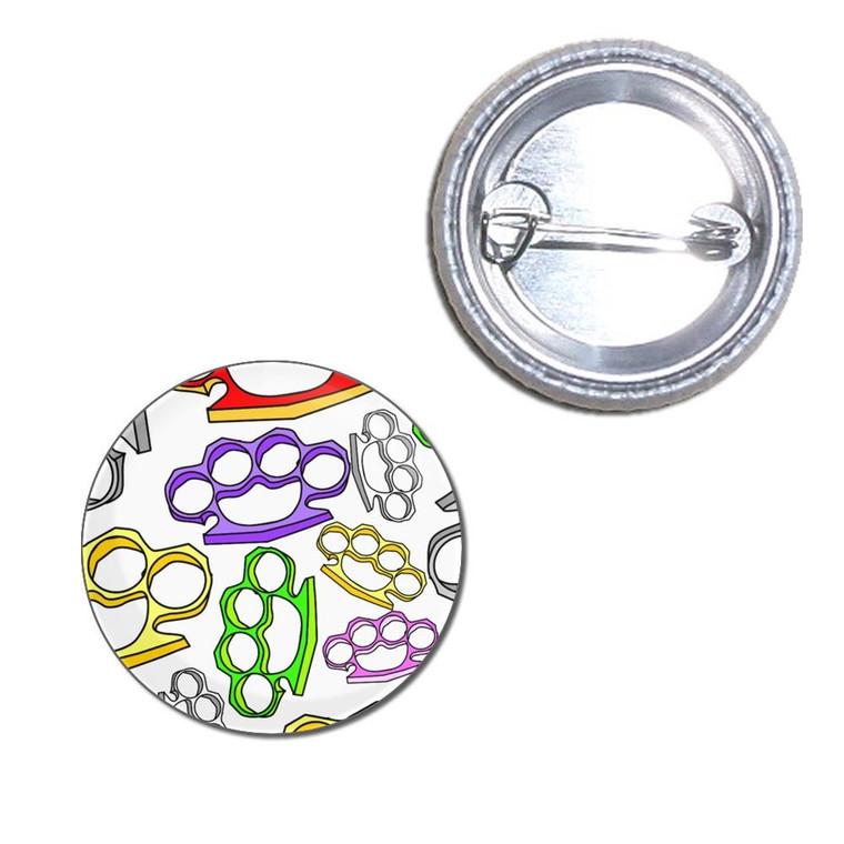 Knuckle Duster Pattern - Button Badge