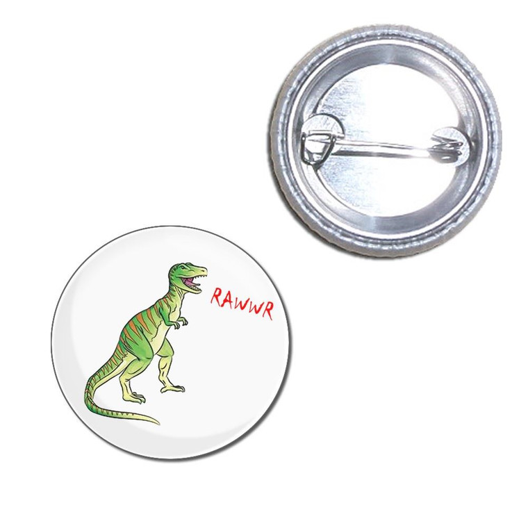 Dinosaur Rawwr! - Button Badge