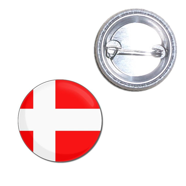Denmark Flag - Button Badge