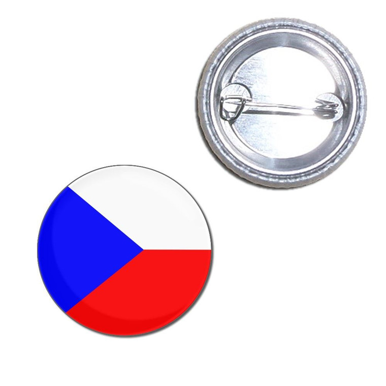 Czech Republic Flag - Button Badge