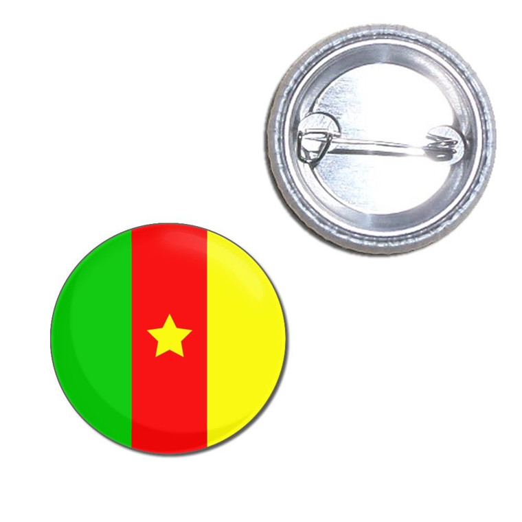 Cameroon Flag - Button Badge