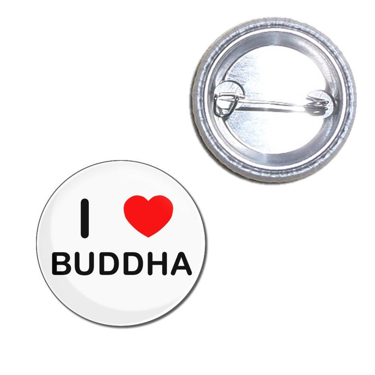 I Love Buddha - Button Badge