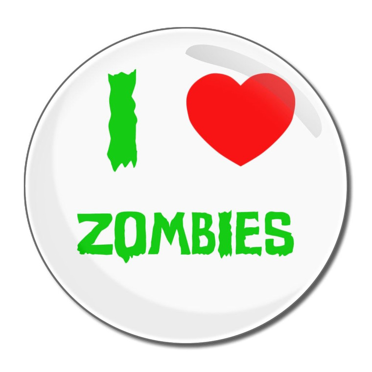 I Love Zombies - Round Compact Mirror
