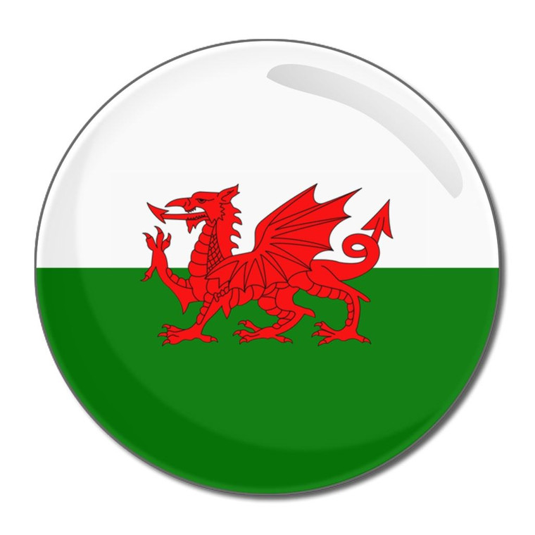 Wales Flag - Round Compact Mirror