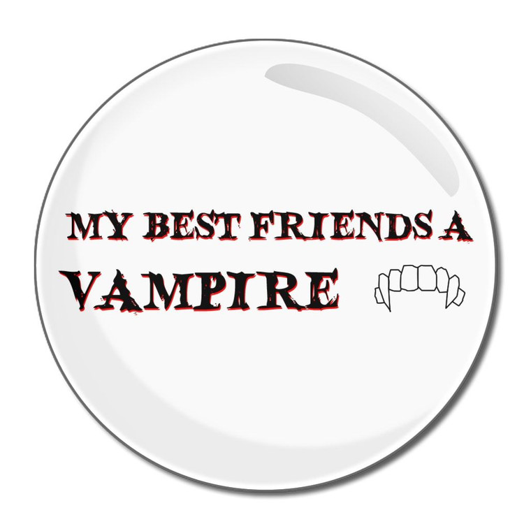 My Best Friend is a Vampire - Round Compact Mirror