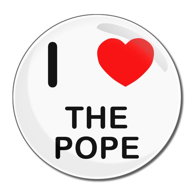 I Love The Pope - Round Compact Mirror I Love The Pope - Round Compact Mirror