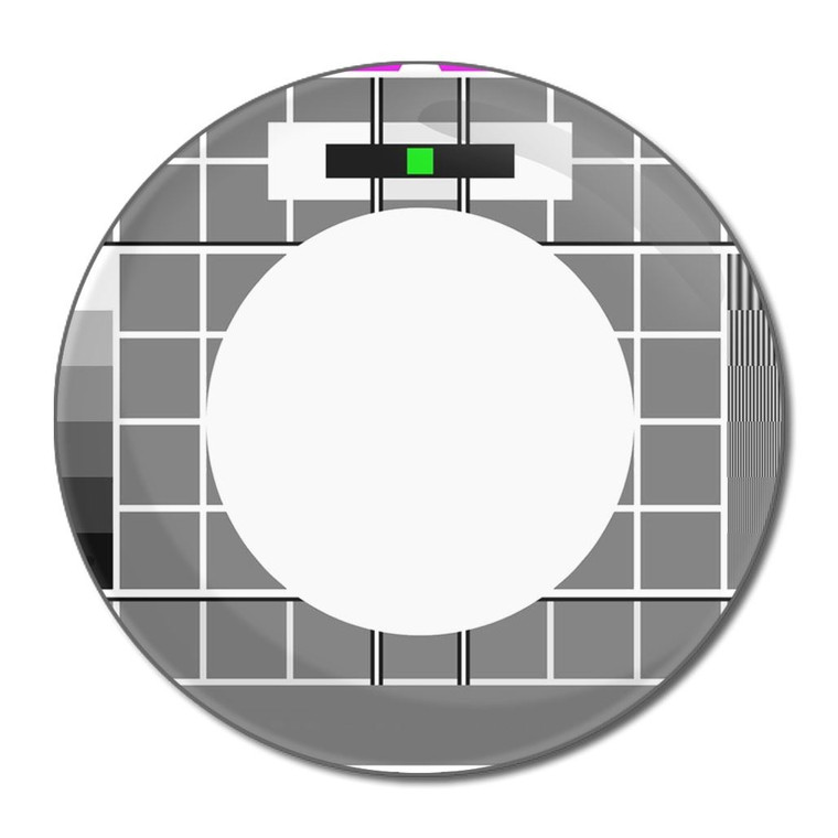 TV Test Card - Round Compact Mirror TV Test Card - Round Compact Mirror