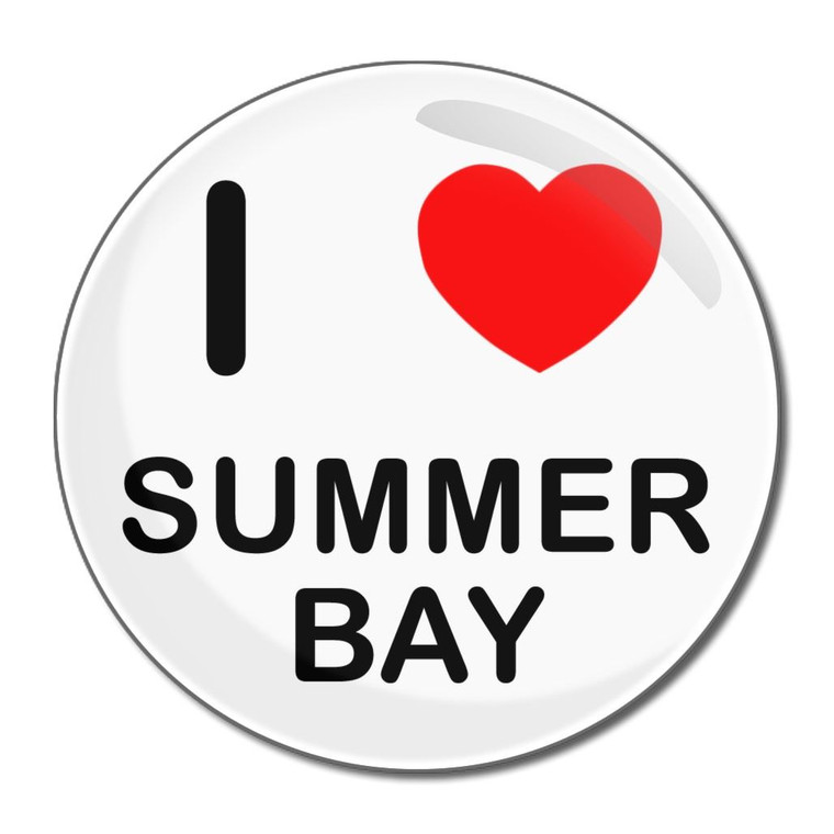 I Love Summer Bay - Round Compact Mirror