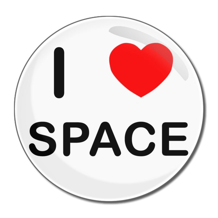 I Love Space - Round Compact Mirror I Love Space - Round Compact Mirror