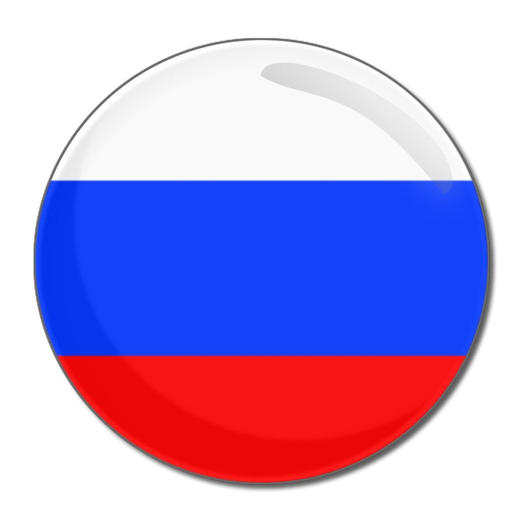 Russia Flag - Round Compact Mirror