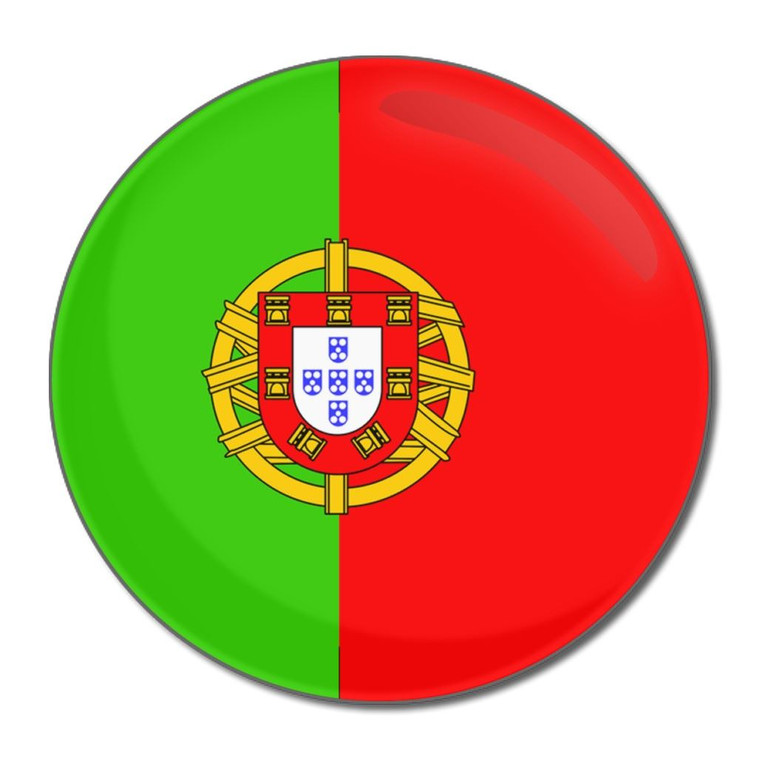 Portugal Flag - Round Compact Mirror