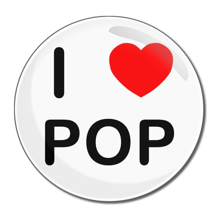 I Love Pop - Round Compact Mirror