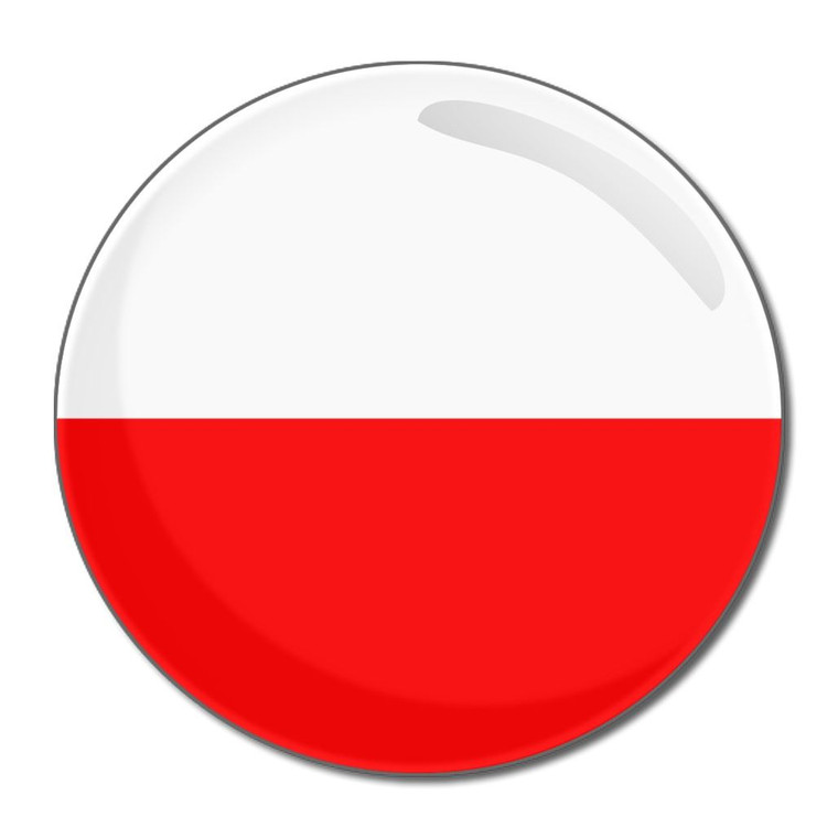 Poland Flag - Round Compact Mirror