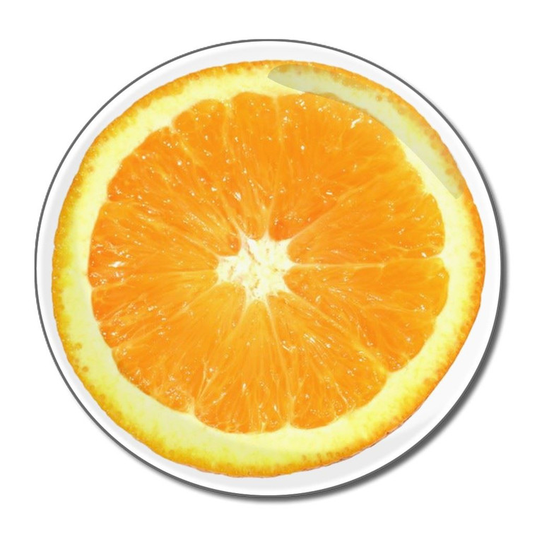 Orange - Round Compact Mirror