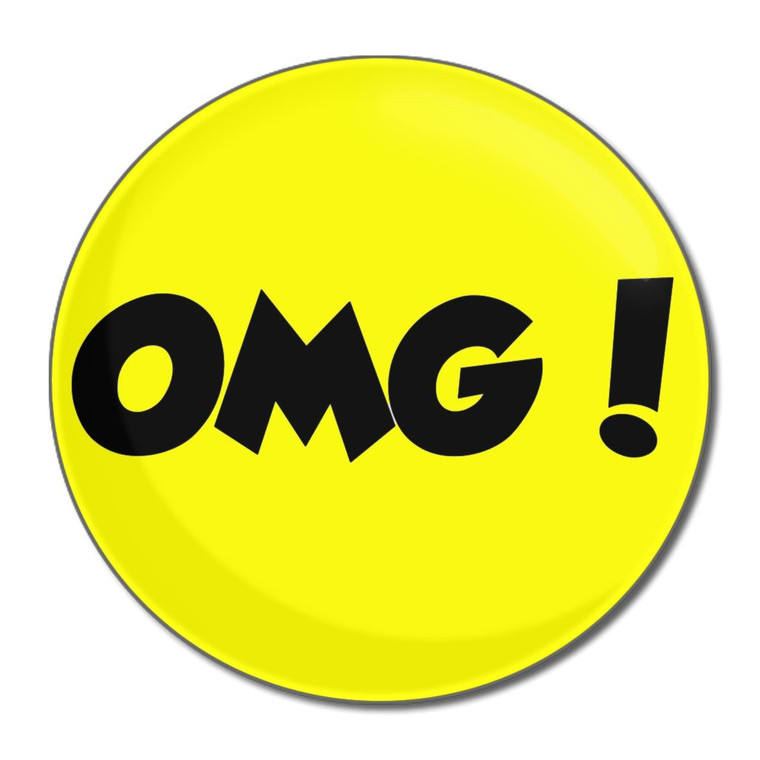 OMG! Oh My God - Round Compact Mirror