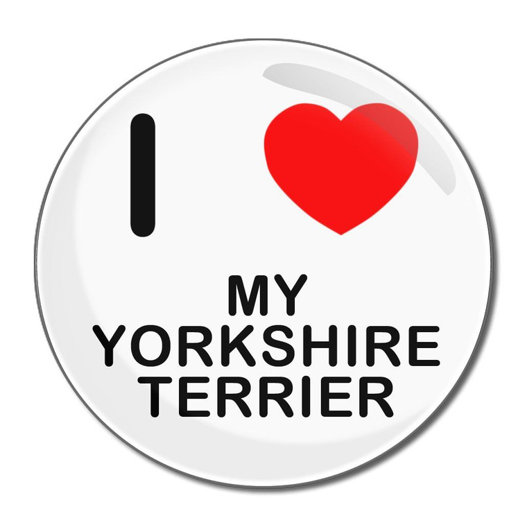 I Love My Yorkshire Terrier - Round Compact Mirror I Love My Yorkshire Terrier - Round Compact Mirror