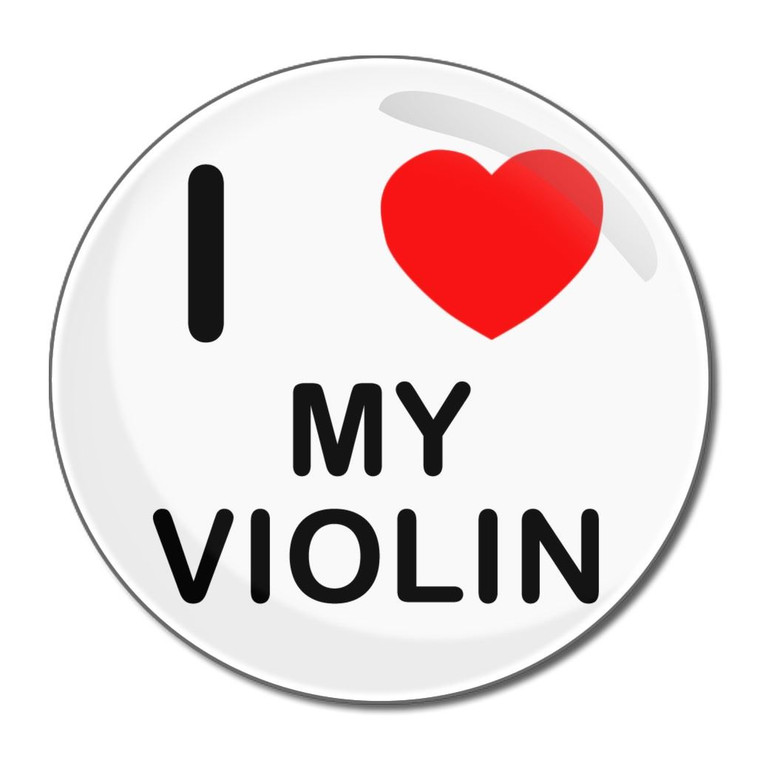 I Love My Violin - Round Compact Mirror I Love My Violin - Round Compact Mirror