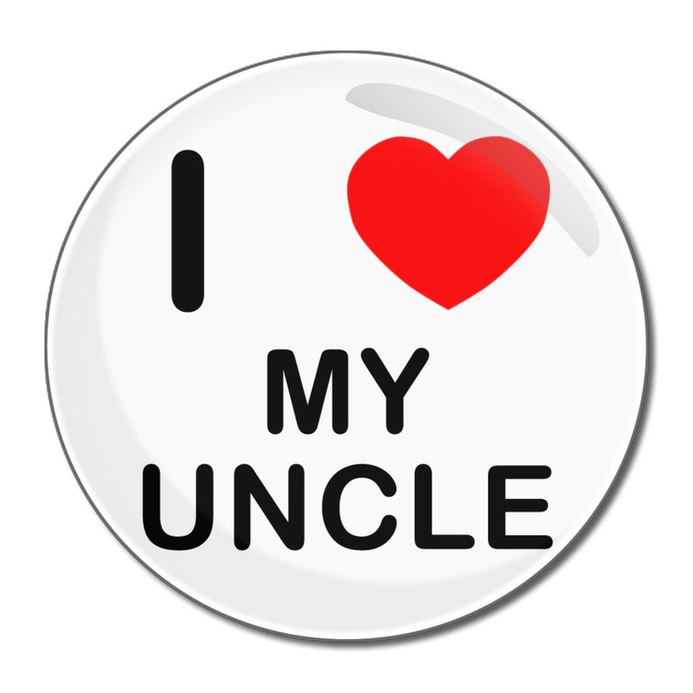 I Love My Uncle - Round Compact Mirror