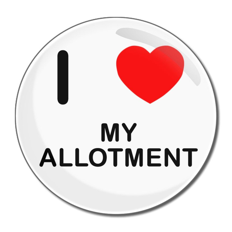 I Love My Allotment - Round Compact Mirror
