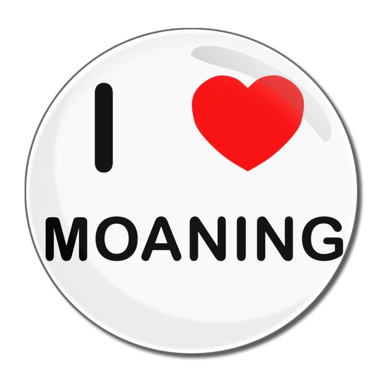 I Love Moaning - Round Compact Mirror