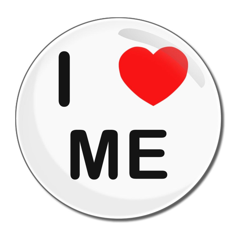 I Love Me - Round Compact Mirror