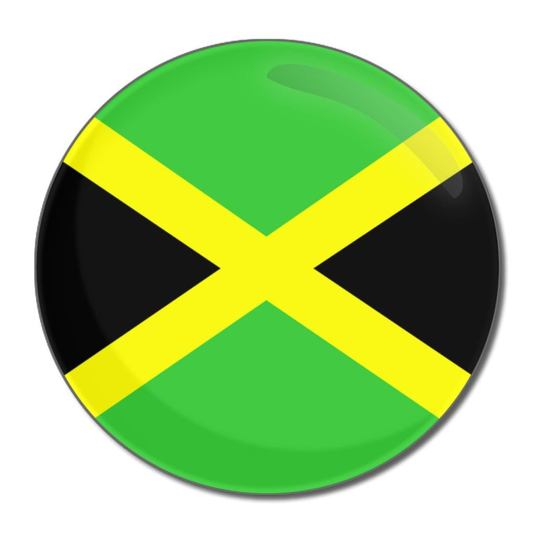 Jamaica Flag - Round Compact Mirror