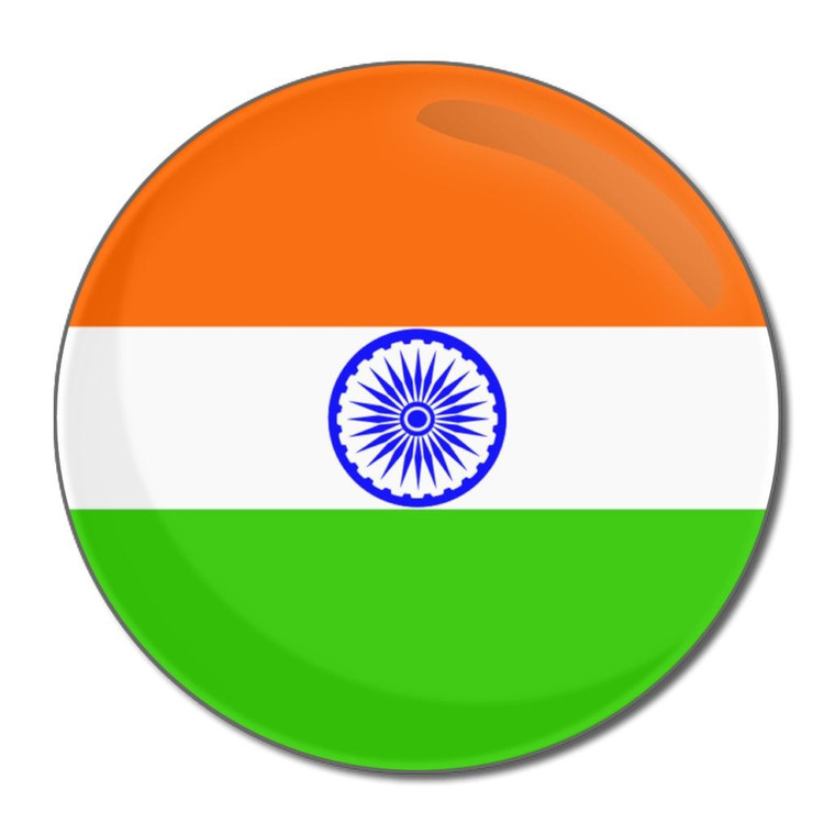India Flag - Round Compact Mirror