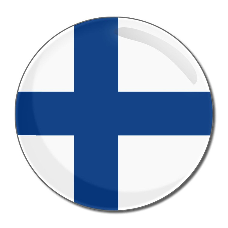 Finland Flag - Round Compact Mirror