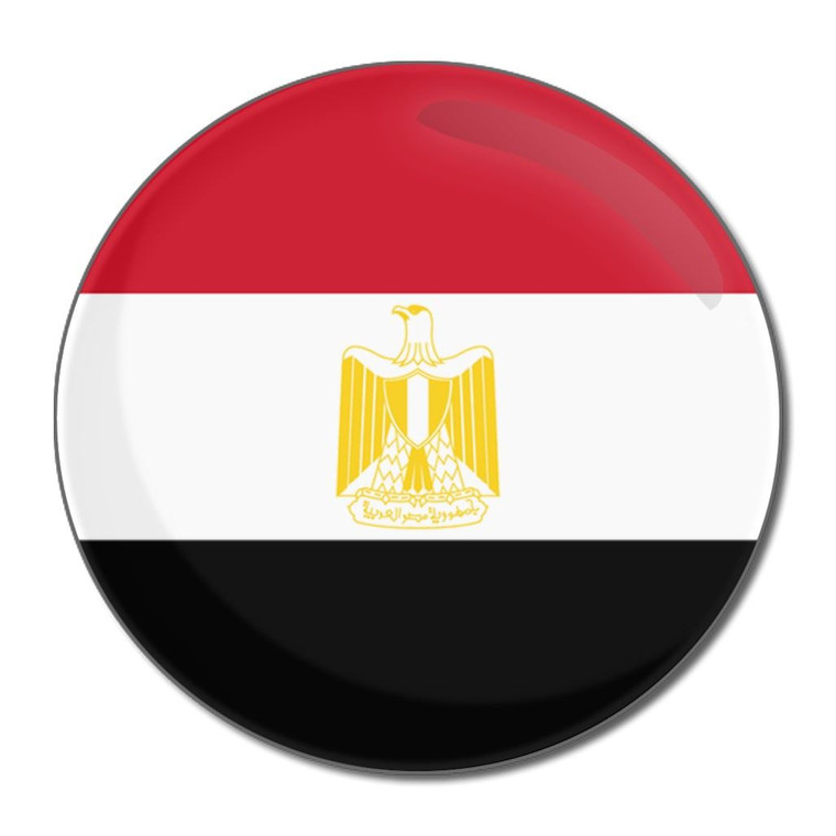 Egypt Flag - Round Compact Mirror